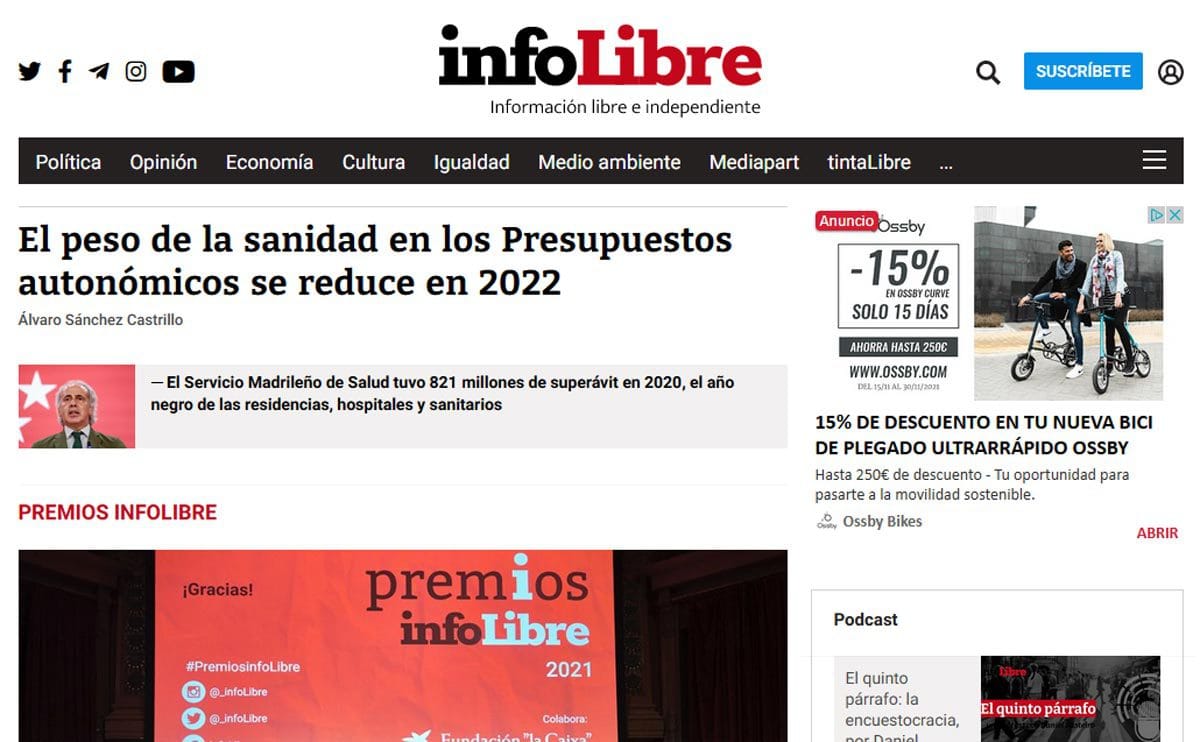 infoLibre también cambia de CMS
