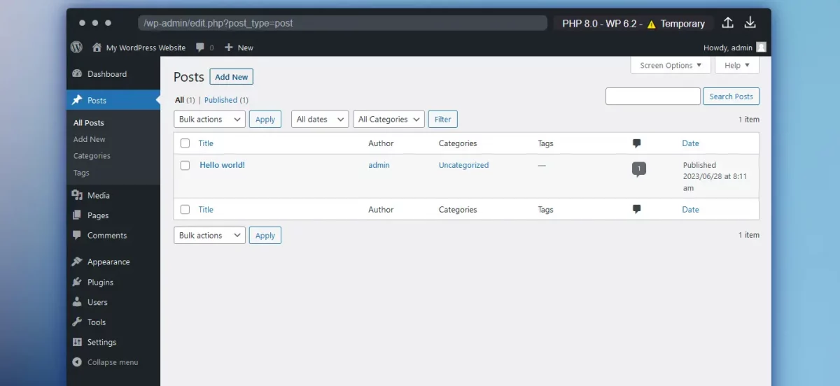 WordPress Playground: Sin duda la mejor forma de probar WordPress sin instalar nada