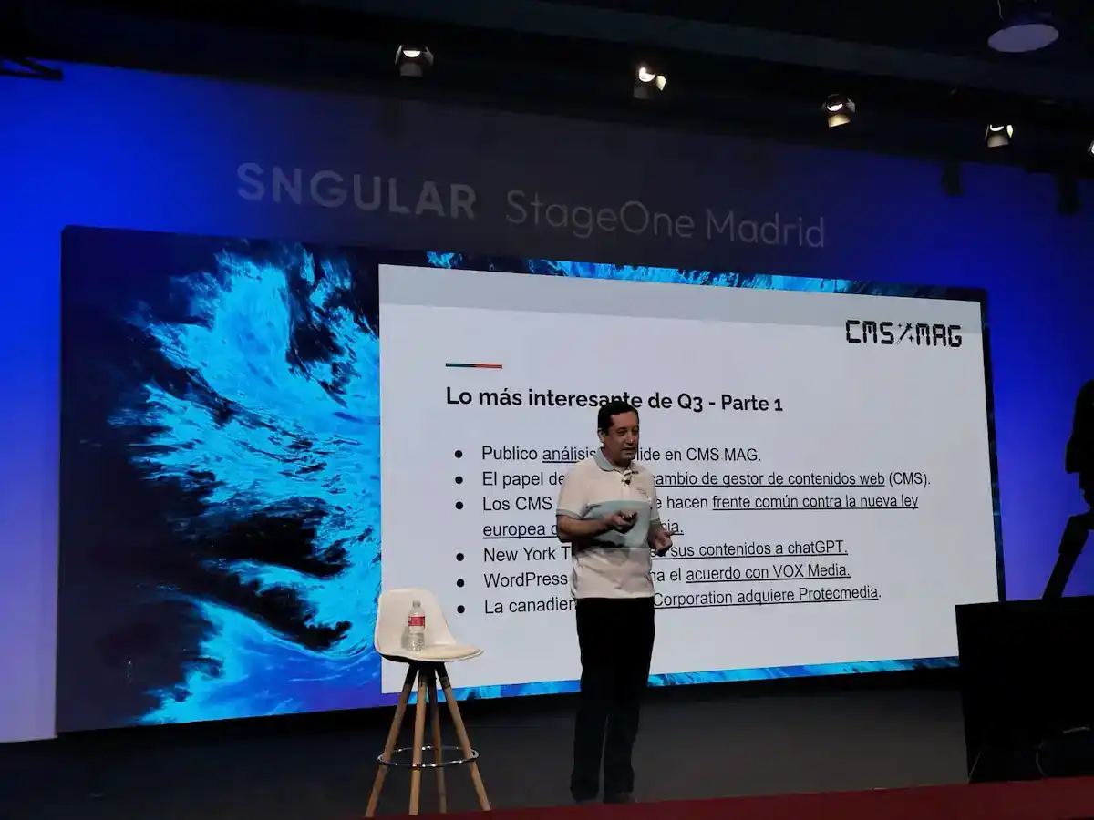 Crónica y presentaciones de la gran tarde los CMS organizada por Sngular y CMS MAG