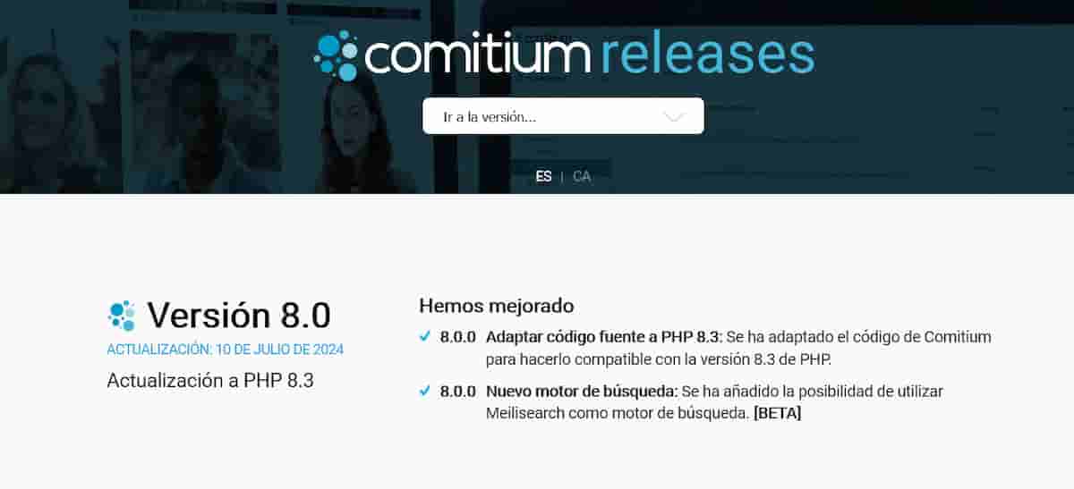 Comitium CMS llega a su versión 8