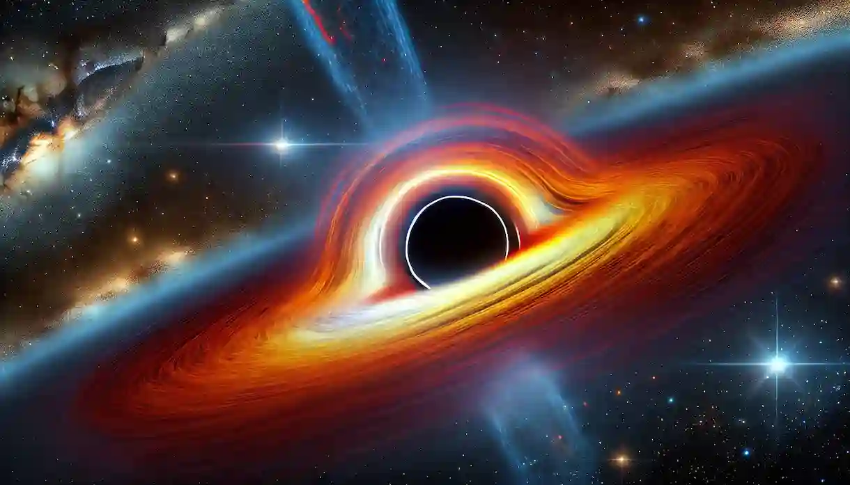 Agujero negro (Imagen creada por IA)