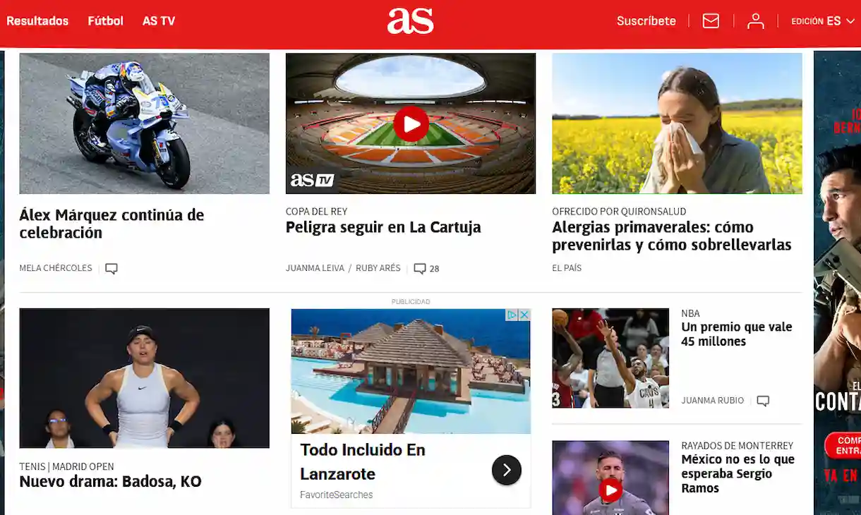 AS y La Razón ascienden en la primera quincena de abril según GfK DAM