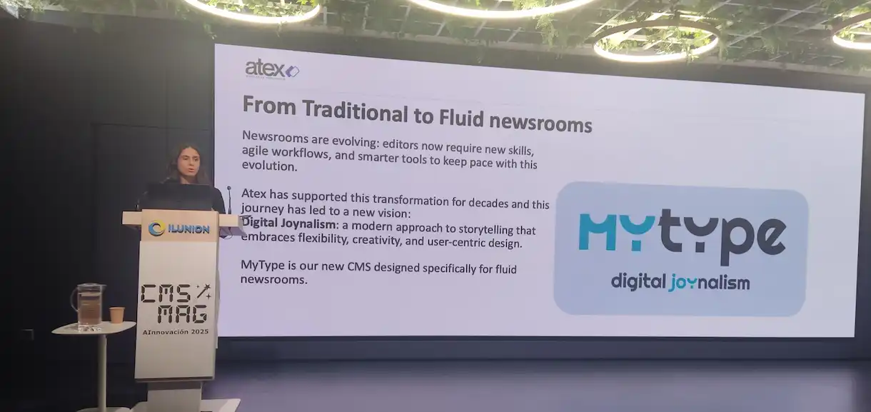 Atex mostró MyType en AInnovación 2025, tecnología que también se puede usar en WordPress