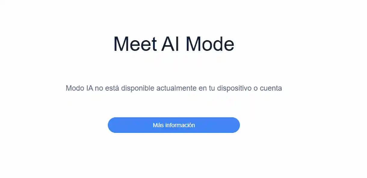 El modo IA, ya activo en España