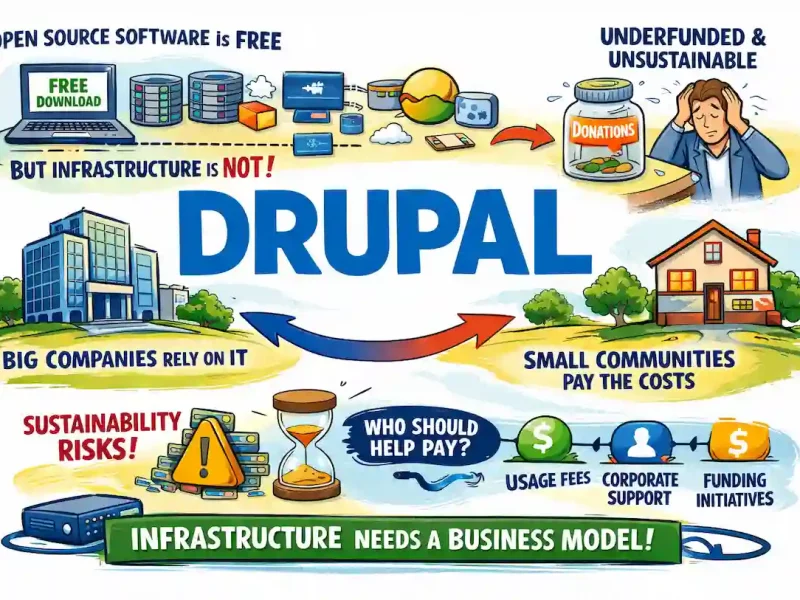 Drupal revela la millonada que cuesta mantener su infraestructura para el código libre