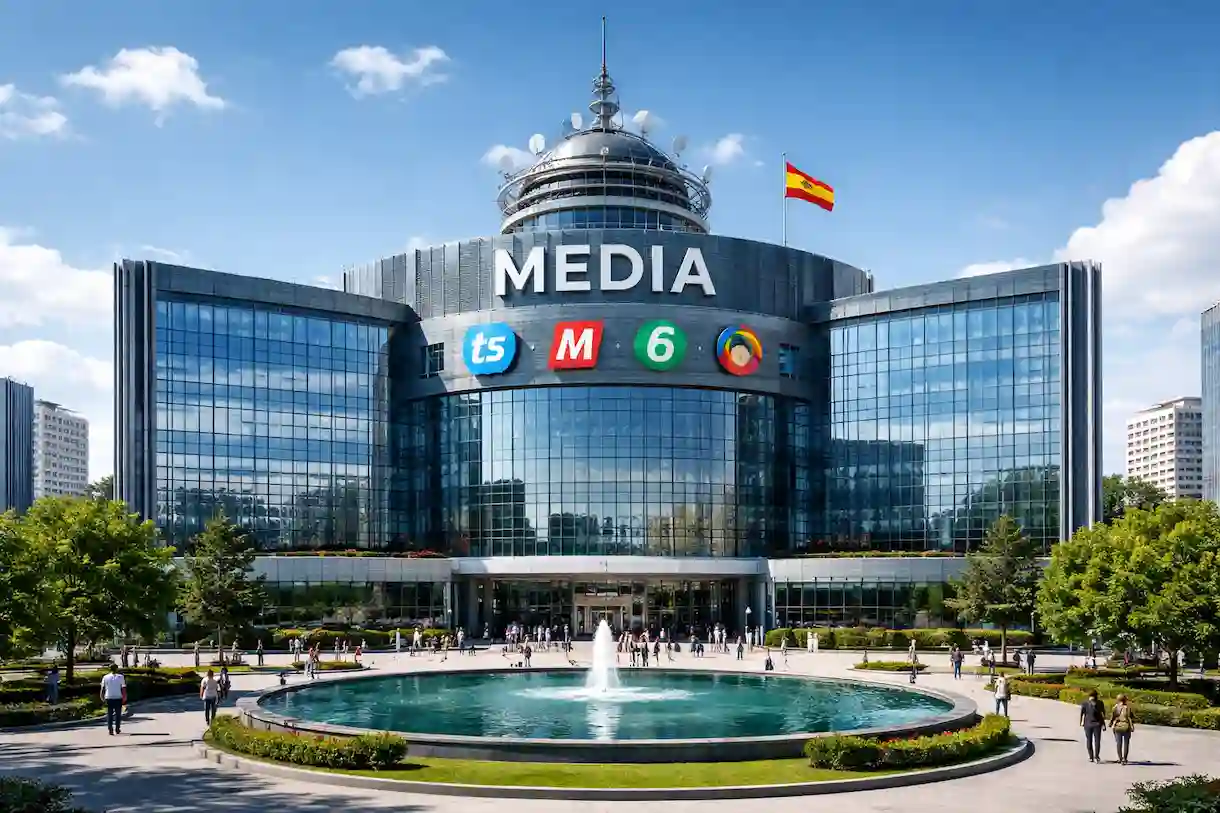 Edificio de un medio de comunicación (Creado con IA)