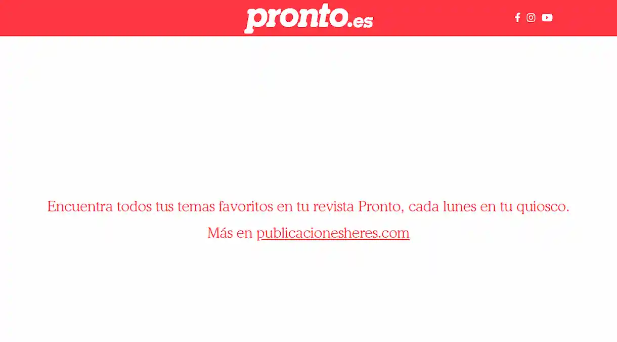 Cae un nuevo medio de comunicación: pronto.es