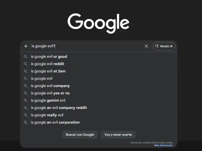 Las AI Overviews o vistas con IA son algo atroz y absolutamente insoportable