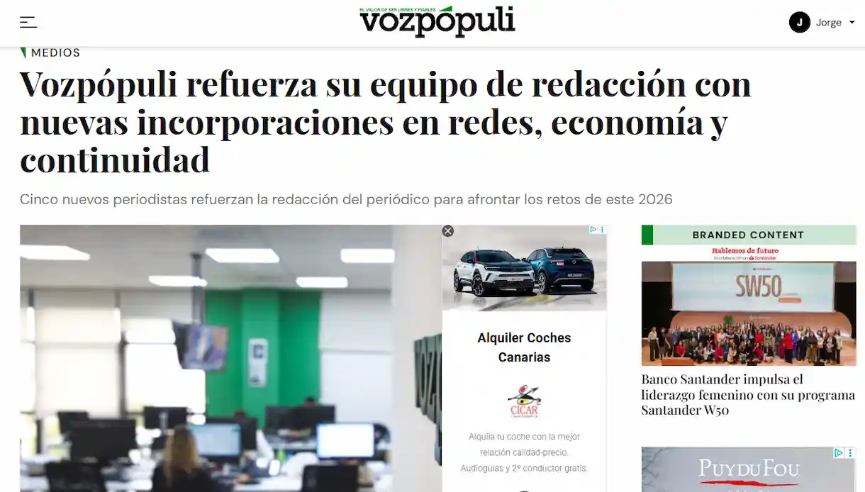 Vozpópuli vuelve a cambiar de CMS una vez más