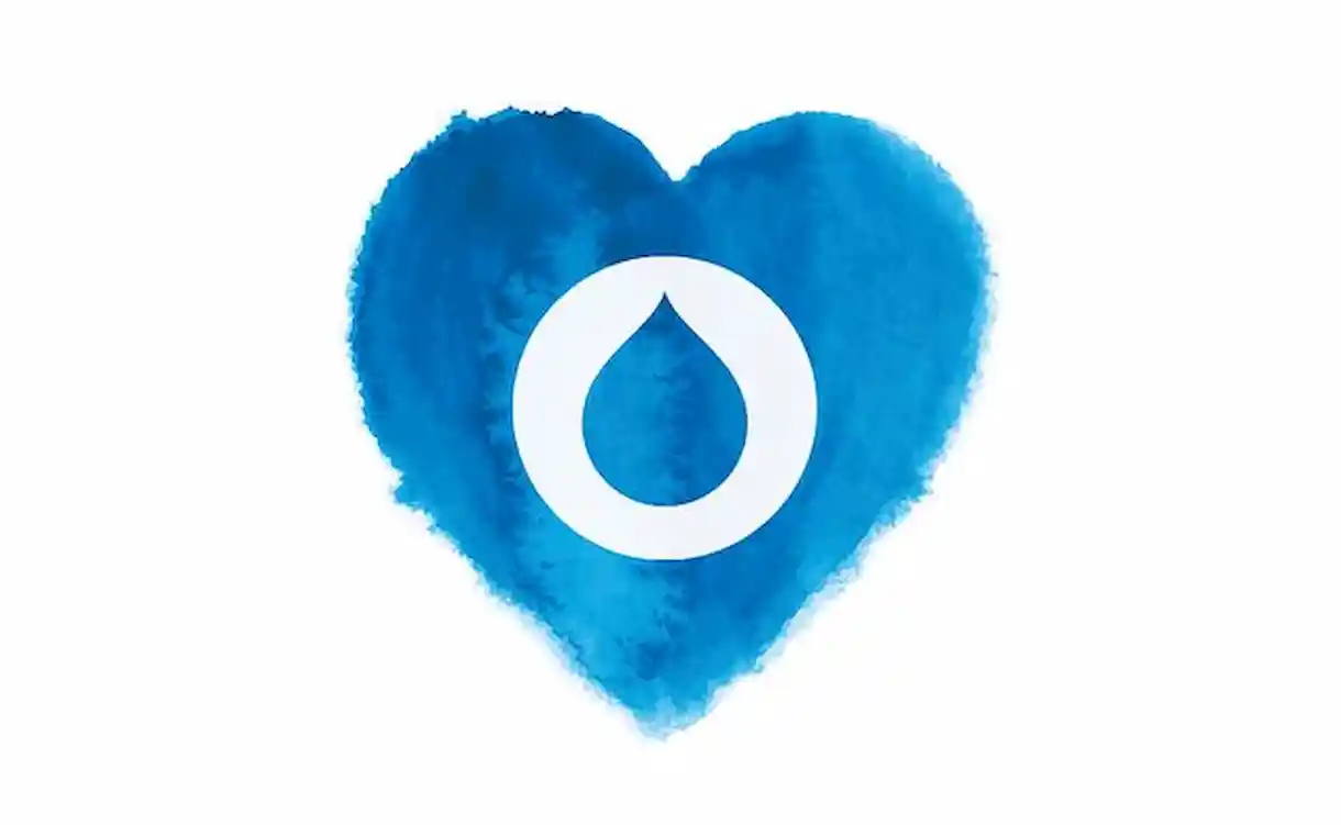 Corazón de Drupal. Fuente: Blog Dries Buytaert
